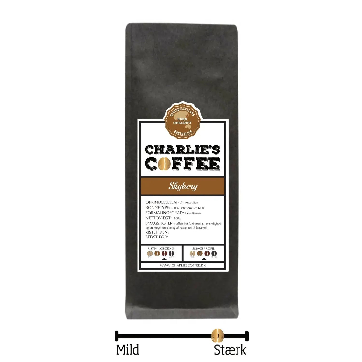Australien Skybury Kaffe Charlie's Coffee