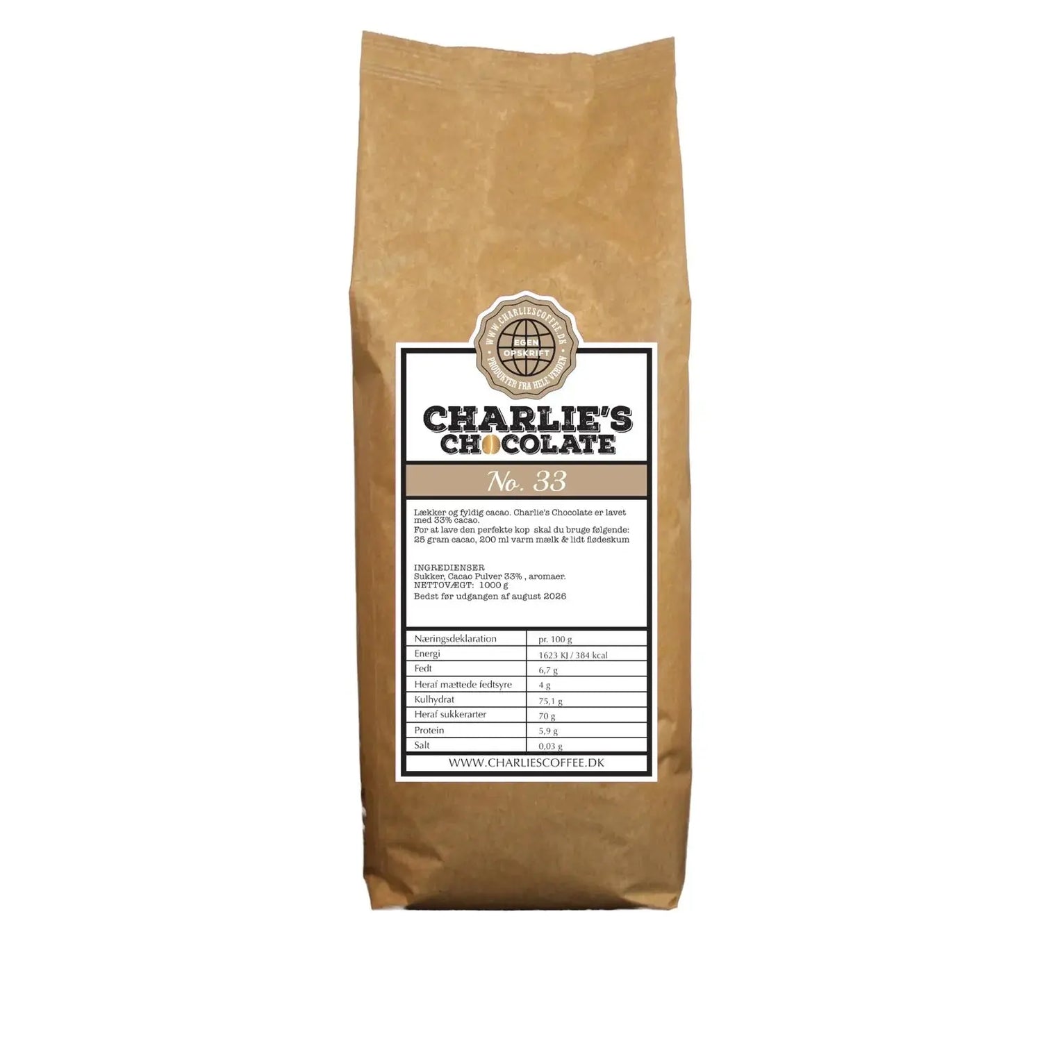 Charlie's Chocolate 33% Charlie's Chocolate