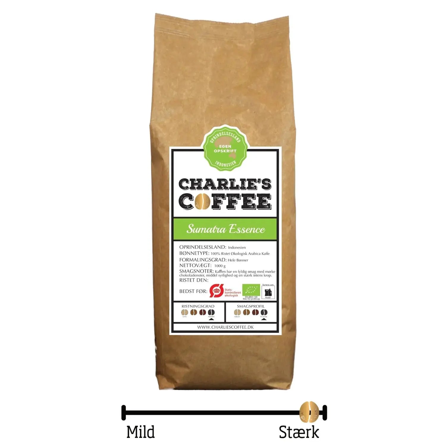 Økologisk Sumatra Essence Charlie's Coffee