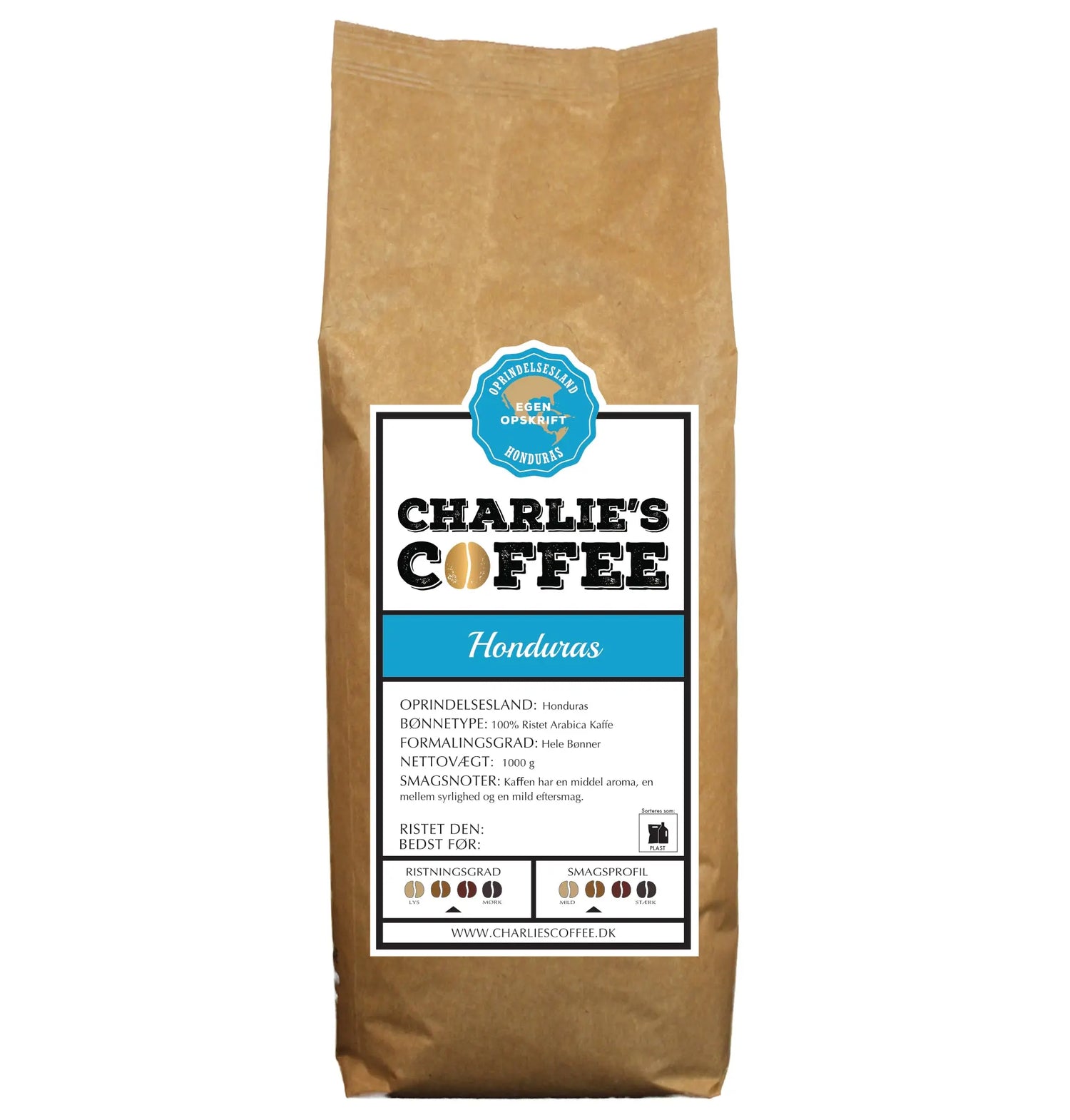 Honduras Kaffe Charlie's Coffee